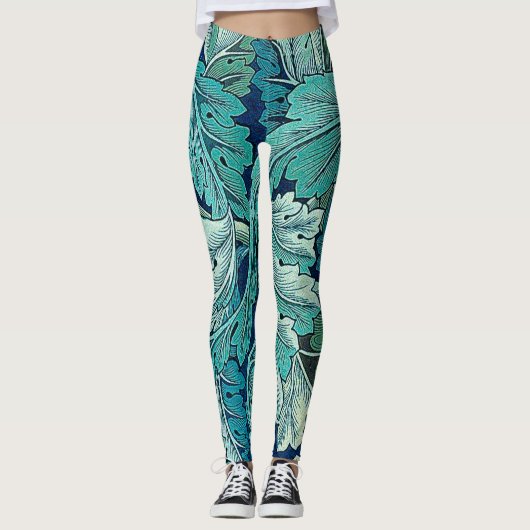 Acanthus Green, William Morris Leggings (Voorkant)