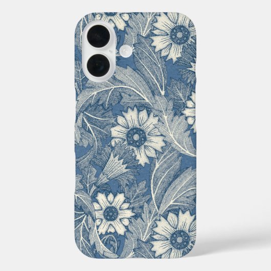 acanthus kobalt denim Case-Mate iPhone case (Achterkant)