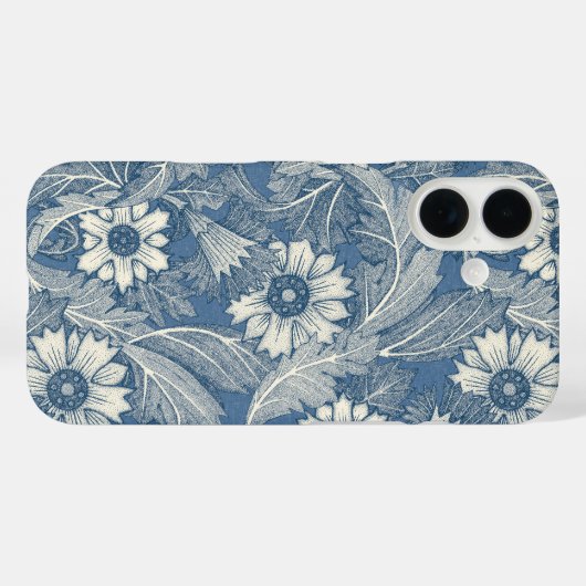 acanthus kobalt denim Case-Mate iPhone case (Achterkant (horizontaal))