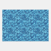 Acanthus Leaves, Black & White, Gold en Blue Inpakpapier Vel (Voorkant 3)