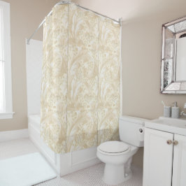 Acanthus Leaves in Soft Beige Shower Curtain Douchegordijn