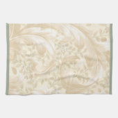 Acanthus Leaves in Soft Beige Theedoek (Horizontaal)