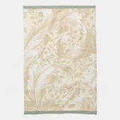 Acanthus Leaves in Soft Beige Theedoek (Verticaal)