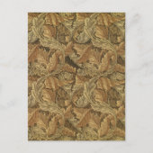 Acanthus Leaves van William Morris, Antiek textiel Briefkaart (Voorkant)