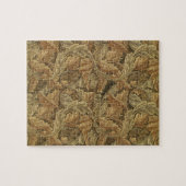 Acanthus Leaves van William Morris, Antiek textiel Legpuzzel (Horizontaal)