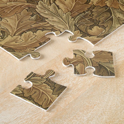 Acanthus Leaves van William Morris, Antiek textiel Legpuzzel (Zijkant)
