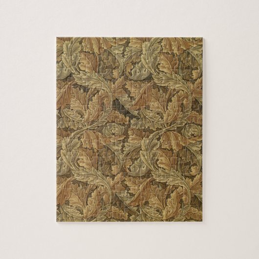 Acanthus Leaves van William Morris, Antiek textiel Legpuzzel (Verticaal)