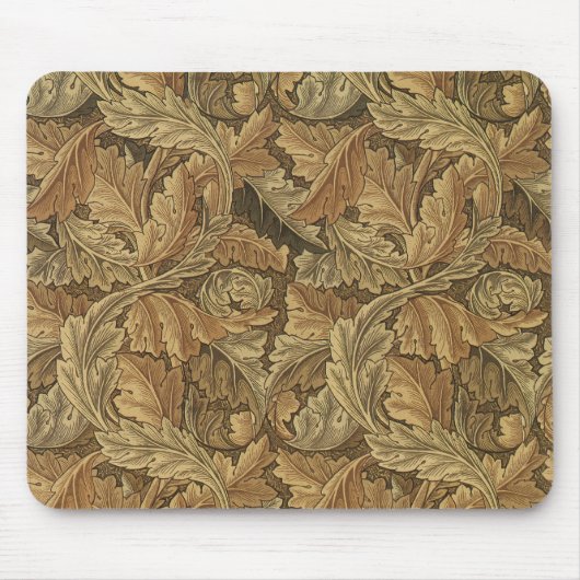 Acanthus Leaves van William Morris, Antiek textiel Muismat (Voorkant)
