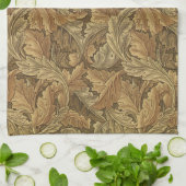 Acanthus Leaves van William Morris, Antiek textiel Theedoek (Gevouwen)