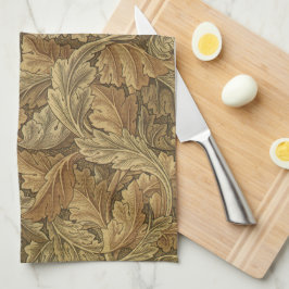 Acanthus Leaves van William Morris, Antiek textiel Theedoek