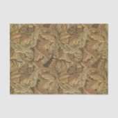 Acanthus Leaves van William Morris, Antiek textiel Tissuepapier (Voorkant)
