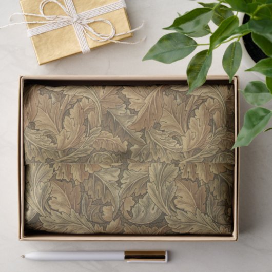 Acanthus Leaves van William Morris, Antiek textiel Tissuepapier (Geschenk)