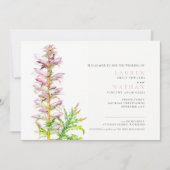 Acanthus mollis watercolor bruiloft kaart (Voorkant)