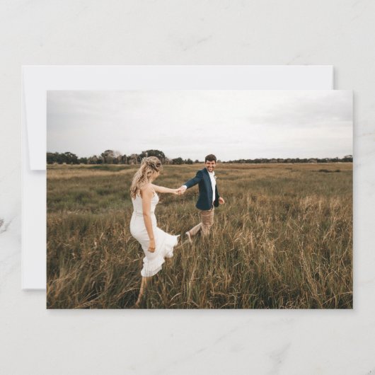 Acanthus mollis watercolor bruiloft kaart (Achterkant)