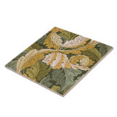 Acanthus ontworpen door William Morris 1875 Tegeltje (Zijkant)