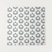 Acanthus & Oudheid, zwart-wit bruiloft, Wandkleed (Voorkant)