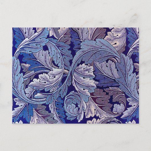 Acanthus Paars, William Morris Briefkaart (Voorkant)