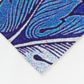 Acanthus Paars, William Morris Fleece Deken (Hoek)