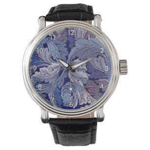 Acanthus Paars, William Morris Horloge