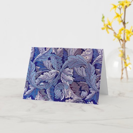 Acanthus Paars, William Morris Kaart (Gele Bloem)