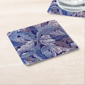 Acanthus Paars, William Morris Kartonnen Onderzetters (Schuin)