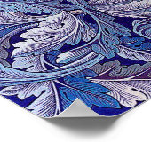 Acanthus Paars, William Morris Poster (Hoek)