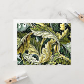 Acanthus, populair patroon van William Morris Kaart (Voorkant / Achterkant in situ)