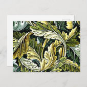 Acanthus, populair William Morris-patroon, Briefkaart (Voorkant / Achterkant)