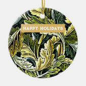Acanthus, Prettig feest, Keramisch Ornament (Voorkant)