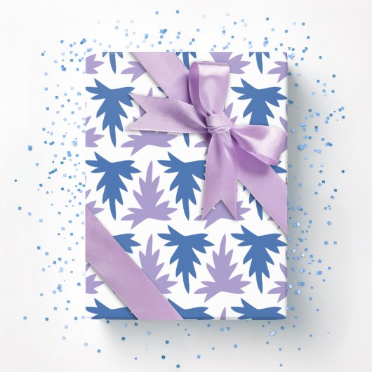 Acanthus Row in Blue and Purple Cadeaupapier