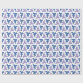 Acanthus Row in Blue and Purple Cadeaupapier (Vlak)