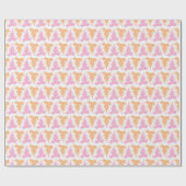 Acanthus Row in Pink and Orange Cadeaupapier (Vlak)