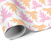 Acanthus Row in Pink and Orange Cadeaupapier (Rol Hoek)