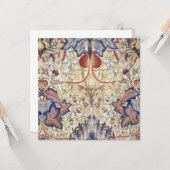 Acanthus (van William Morris) Kaart (Voorkant / Achterkant in situ)