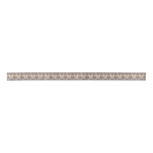 Acanthus (van William Morris) Satijnen Lint (Voorkant)