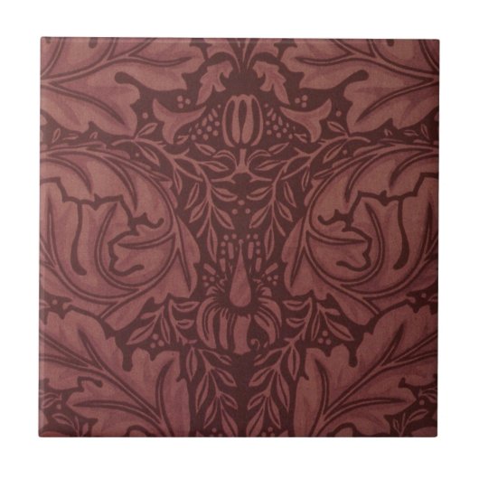 Acanthus van William Morris, Vintage bloemendeksel Tegeltje (Voorkant)