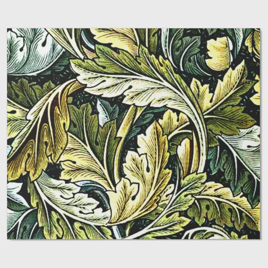 Acanthus, William Morris, Cadeaupapier (Vlak)