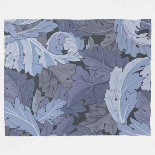 Acanthus William Morris Fleece Deken (Voorkant (Horizontaal))