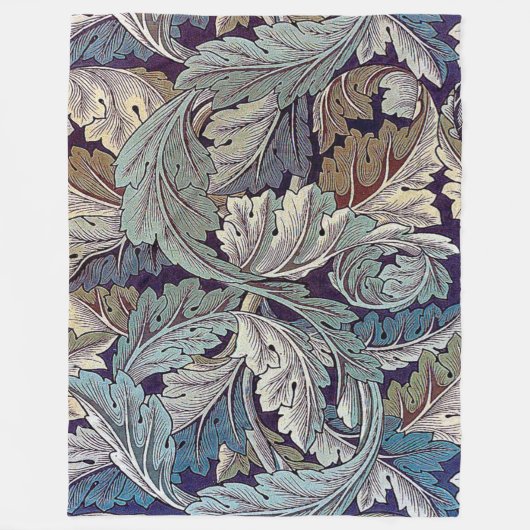 Acanthus William Morris Fleece Deken (Voorkant)