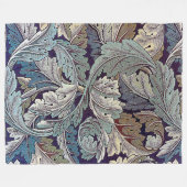 Acanthus William Morris Fleece Deken (Voorkant (Horizontaal))