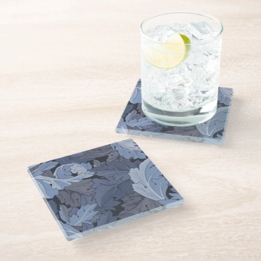 Acanthus William Morris Glazen Onderzetter (Schuin)