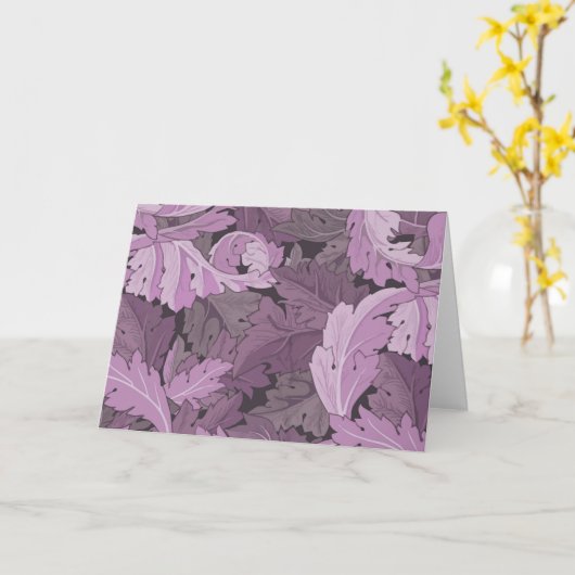 Acanthus William Morris Kaart (Gele Bloem)