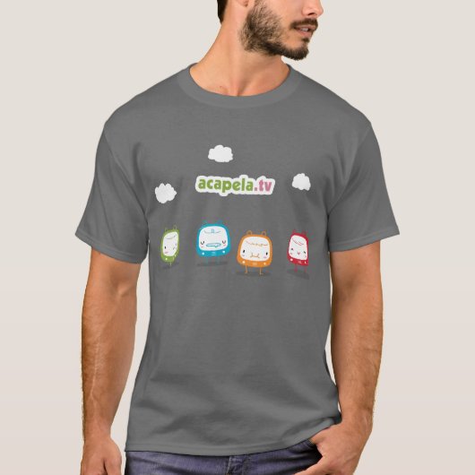 acapela.tv Gray Tshirt (Voorkant)