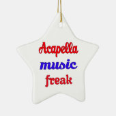 Acapella Music Freak Keramisch Ornament (Rechts)