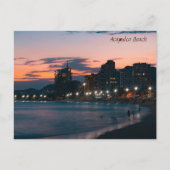 Acapulco Beach Sunset Feestdagenkaart (Voorkant)