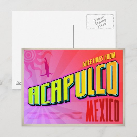 ACAPULCO BRIEFKAART (Voorkant / Achterkant)