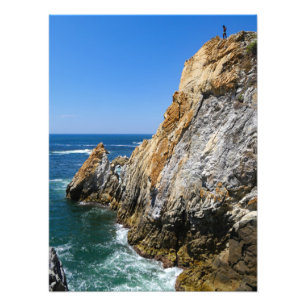 Acapulco Cliff Diver Foto Afdruk