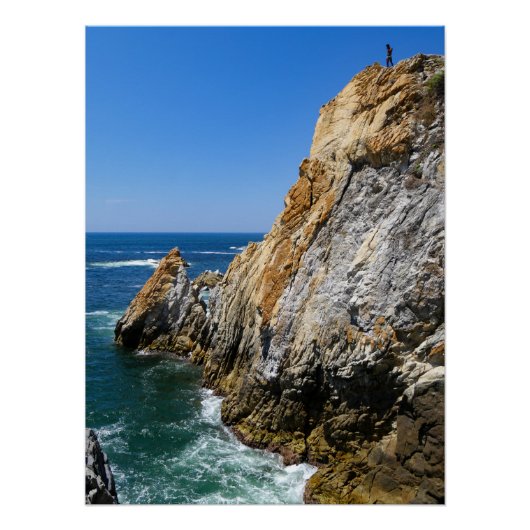 Acapulco Cliff Diver Perfect Poster (Voorkant)