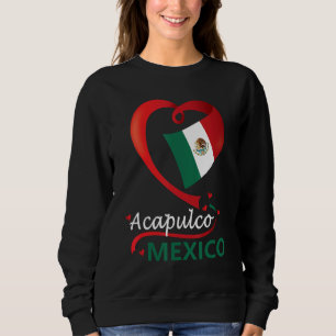 Acapulco Guerrero Mexico Heart Flag Mexicana Coraz Trui