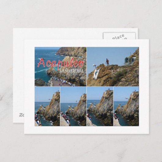 Acapulco - La Quebrada briefkaart (Voorkant / Achterkant)